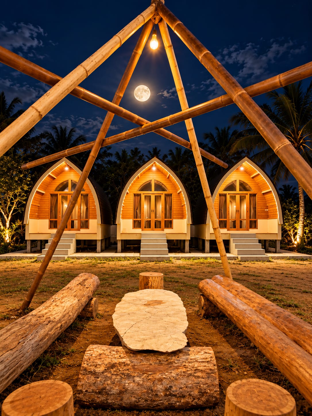 Teras Villa Mulan Sawarna